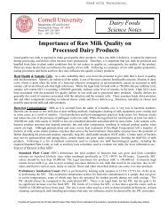 Raw Milk Quality