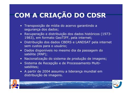 PolÃ­tica de DistribuiÃ§Ã£o de Imagens do INPE e o - INPE/OBT/DGI