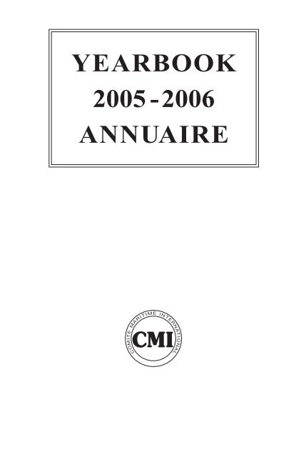 CMI Yearbook 2005 - Comite Maritime International