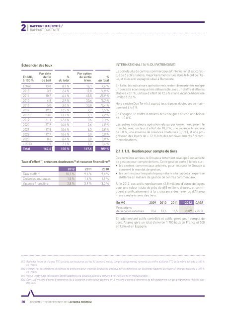 Document de rÃ©fÃ©rence 2012 - Altarea Cogedim