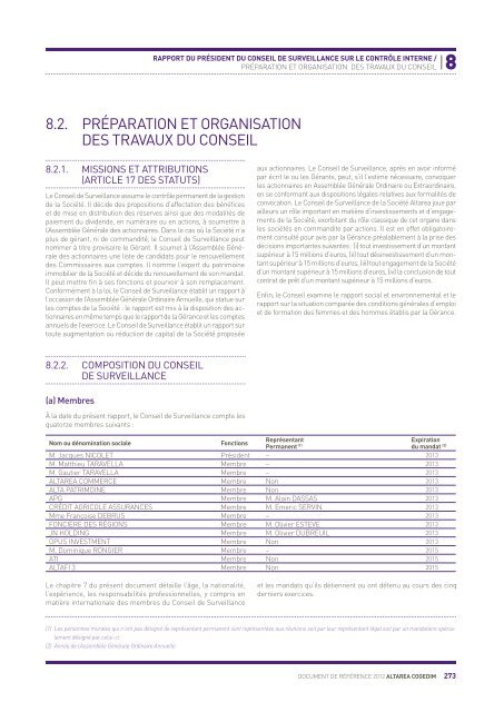 Document de rÃ©fÃ©rence 2012 - Altarea Cogedim