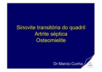 Sinovite TransitÃ³ria, Artrite SÃ©ptica, Osteomielite.pdf