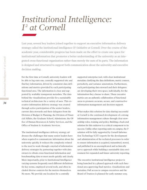 2013-14 Operating & Capital Budget Plan - Cornell University ...