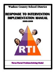 RTI-M001 Implementation Manual - Washoe County School District