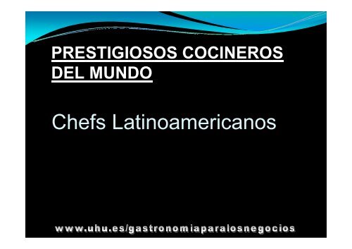 28 Chefs Latinoamericanos