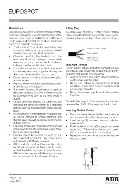 EUROSPOT - ADB Lighting Technologies