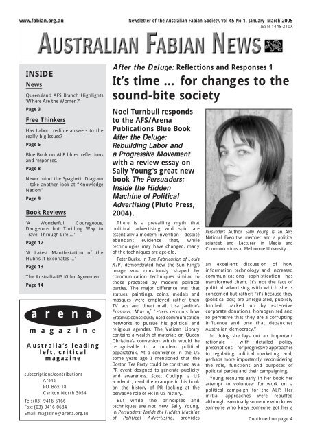 Vol 45 No 1 Australian Fabian Society
