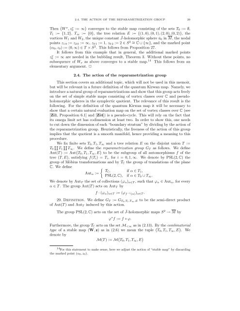 A Quantum Kirwan Map: Bubbling and Fredholm Theory for ... - KIAS