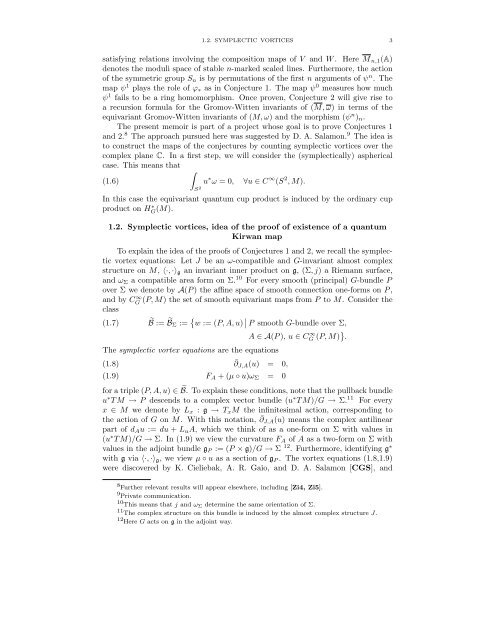 A Quantum Kirwan Map: Bubbling and Fredholm Theory for ... - KIAS