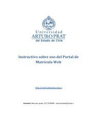 Como Matricularse - Portal de Matrícula Web - Universidad Arturo Prat