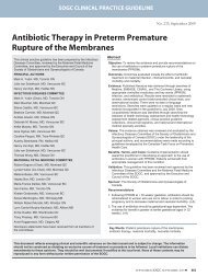 Antibiotic Therapy in Preterm Premature Rupture of the Membranes