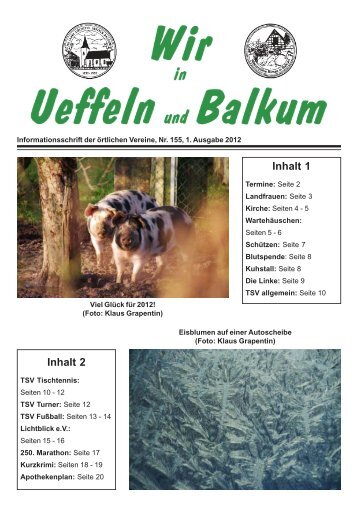 Termin - Herzlich willkommen in Ueffeln-Balkum!