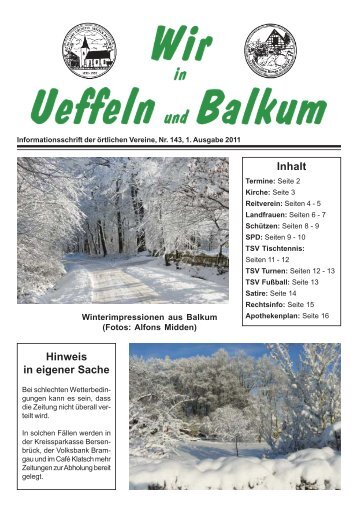 Satire - Herzlich willkommen in Ueffeln-Balkum!