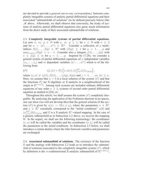 Travaux sur les symÃ©tries de Lie des Ã©quations aux ... - DMA - Ens