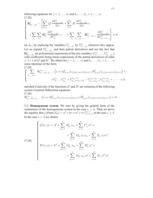 Travaux sur les symÃ©tries de Lie des Ã©quations aux ... - DMA - Ens