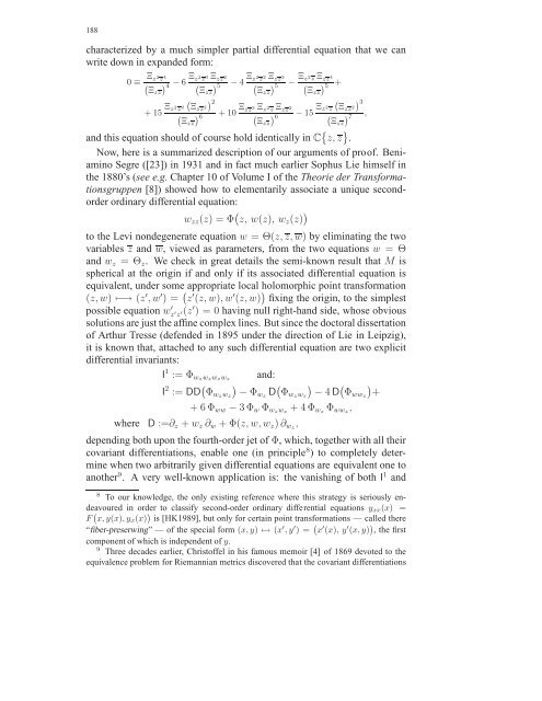 Travaux sur les symÃ©tries de Lie des Ã©quations aux ... - DMA - Ens