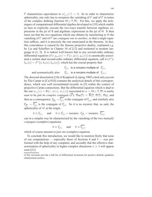 Travaux sur les symÃ©tries de Lie des Ã©quations aux ... - DMA - Ens