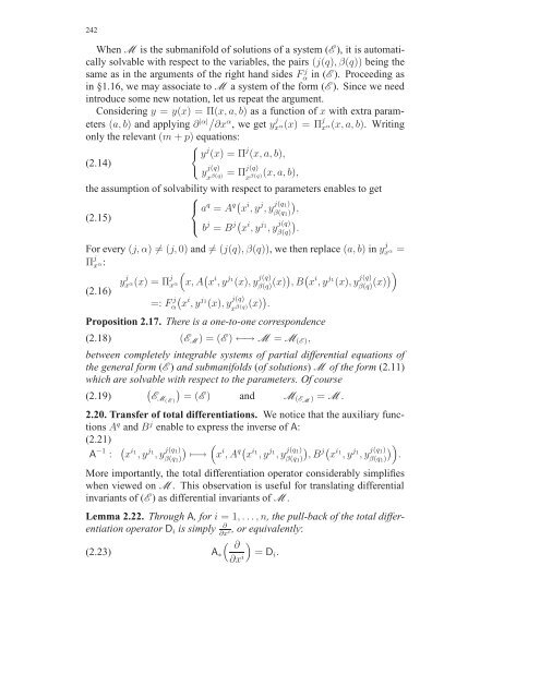 Travaux sur les symÃ©tries de Lie des Ã©quations aux ... - DMA - Ens