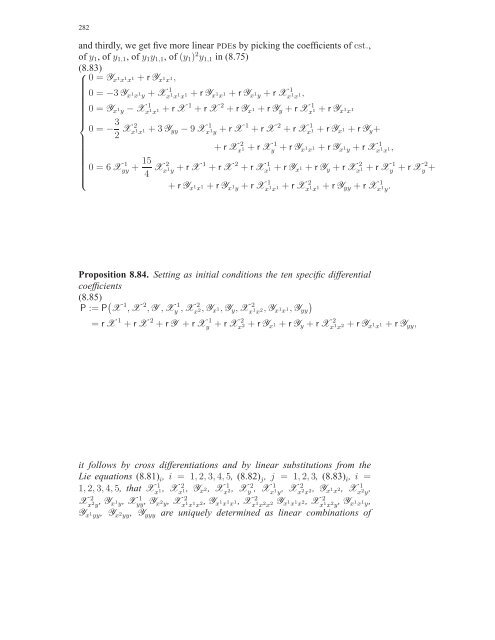 Travaux sur les symÃ©tries de Lie des Ã©quations aux ... - DMA - Ens