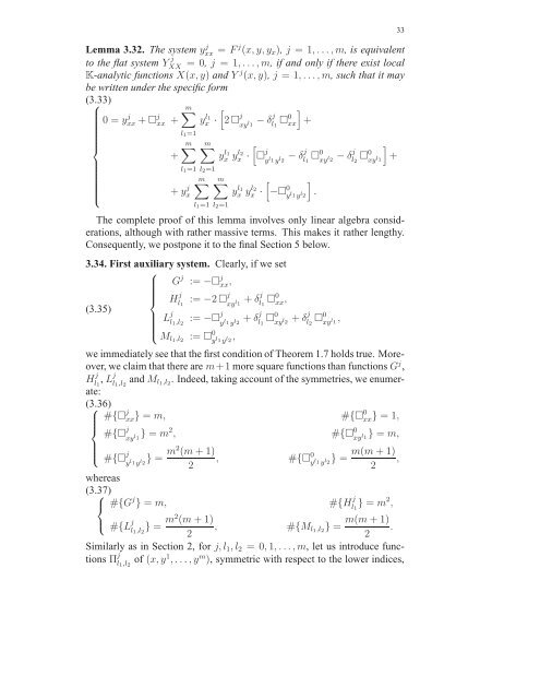 Travaux sur les symÃ©tries de Lie des Ã©quations aux ... - DMA - Ens