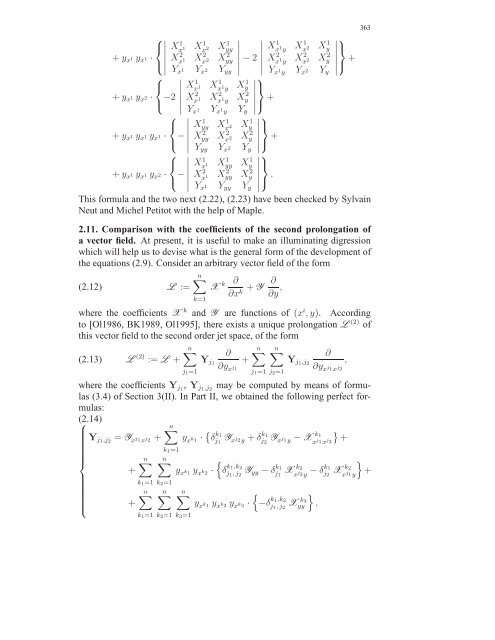 Travaux sur les symÃ©tries de Lie des Ã©quations aux ... - DMA - Ens