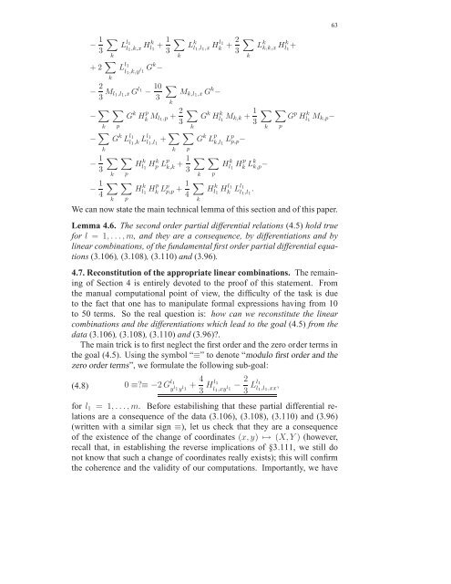 Travaux sur les symÃ©tries de Lie des Ã©quations aux ... - DMA - Ens