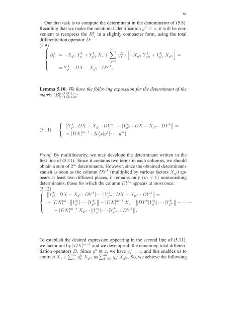 Travaux sur les symÃ©tries de Lie des Ã©quations aux ... - DMA - Ens