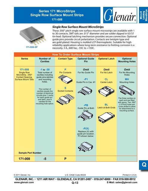 High-Performance Micro-D Connectors and Cables - Servo and ...