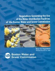 BWSC Water Regulations - Boston Water and Sewer Commission