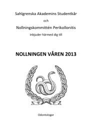 NOLLNINGEN VÃREN 2013 - Sahlgrenska akademins StudentkÃ¥r
