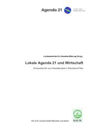 Lokale Agenda 21 und Wirtschaft - Umdenken - Landeszentrale für ...