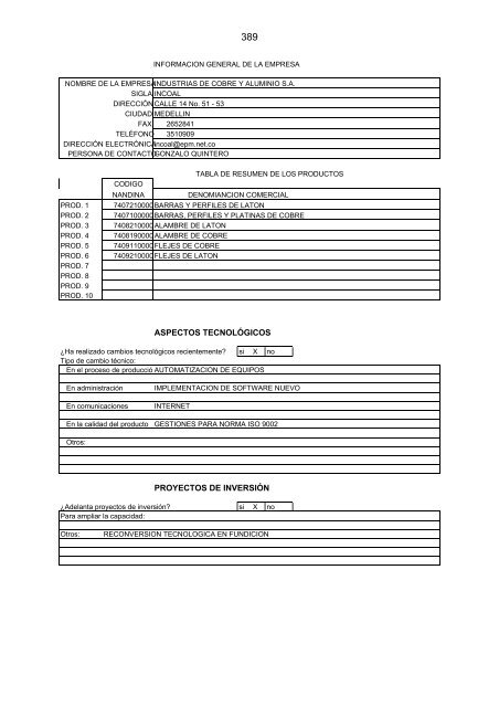 PERFECCIONAMIENTO DEL SISTEMA DE ... - Intranet