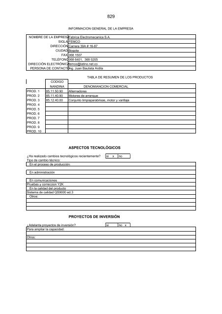 PERFECCIONAMIENTO DEL SISTEMA DE ... - Intranet