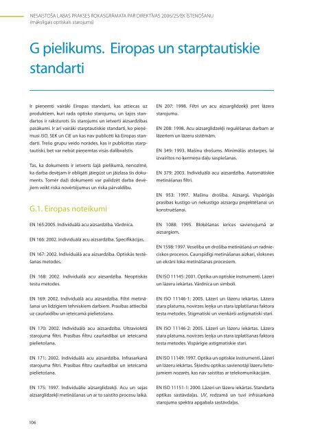 Optiskais starojums - Europa