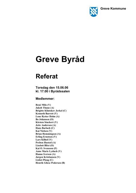 Referat - Greve Kommune