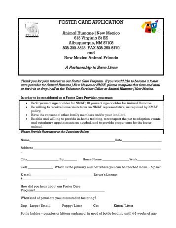 foster care application form foster application young at heart pet rescue foster care application form foster application young at heart pet rescue