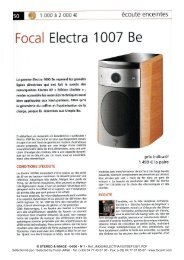 JMLab Focal Electra 1007Be at AllegroSound.com