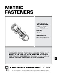 Metric Fasteners - Chromate Industrial Corporation