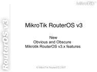 MikroTik RouterOS v3 - LinkShop