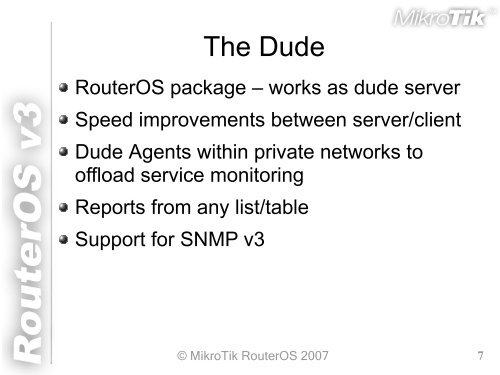 MikroTik RouterOS v3 - LinkShop