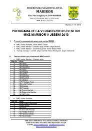 Program dela v centrih za jesen 2013 - MNZ Maribor