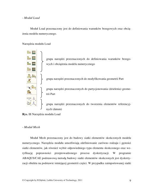 Laboratorium CAD/MES ĆWICZENIE Nr 2 i 3 - Politechnika Lubelska