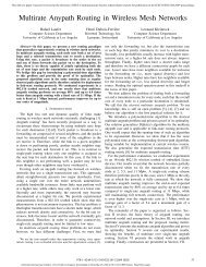 Multirate Anypath Routing in Wireless Mesh Networks - Leonard ...