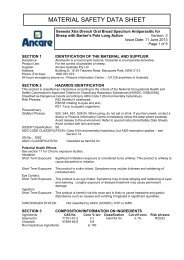 genesis xtra drench msds - Ancare