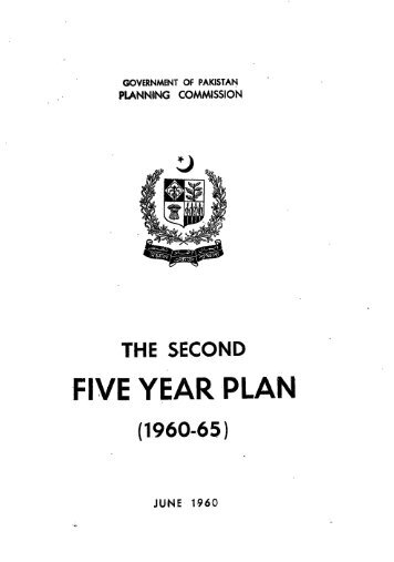the second five year plan - Planning Commission