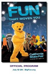 OFFICIAL PROGRAM - California State Fair