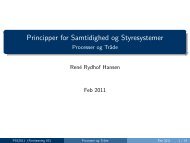 Principper for Samtidighed og Styresystemer - Processer og TrÃ¥de