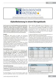 glykolbelastung in einem bÃ¼rogebÃ¤ude - UMG-Verlag