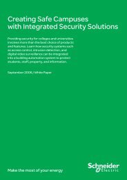 Creating Safe Campuses with Integrated ... - Schneider Electric