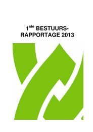 1e Bestuursrapportage 2013 - Stadsdeel Zuidoost - Gemeente ...